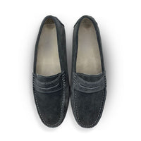 Charcoal Grey Suede Driving Shoes
