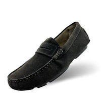 Charcoal Grey Suede Driving Shoes