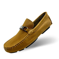 Mustard Leather Driving Shoes