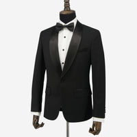 All Wool Black Tuxedo Suit