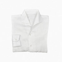 One Piece Collar Linen Shirt (Pale Tone)