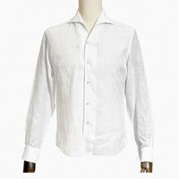 One Piece Collar Linen Shirt (Pale Tone)