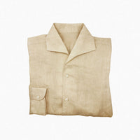 One Piece Collar Linen Shirt (Earth Tone)