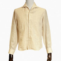 One Piece Collar Linen Shirt (Earth Tone)