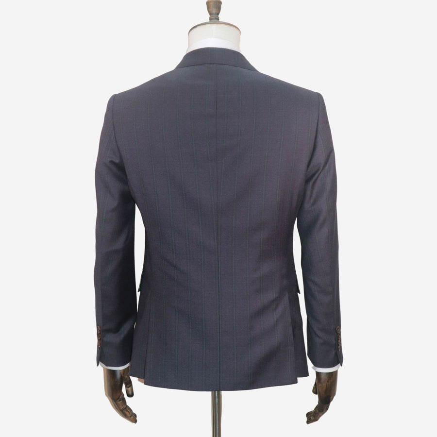 Marzoni 140's Emerald Green Stripe Suit