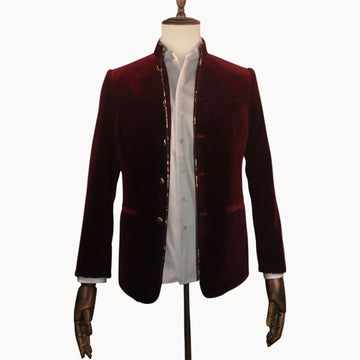 Marzoni Velvet Mandarin Jacket