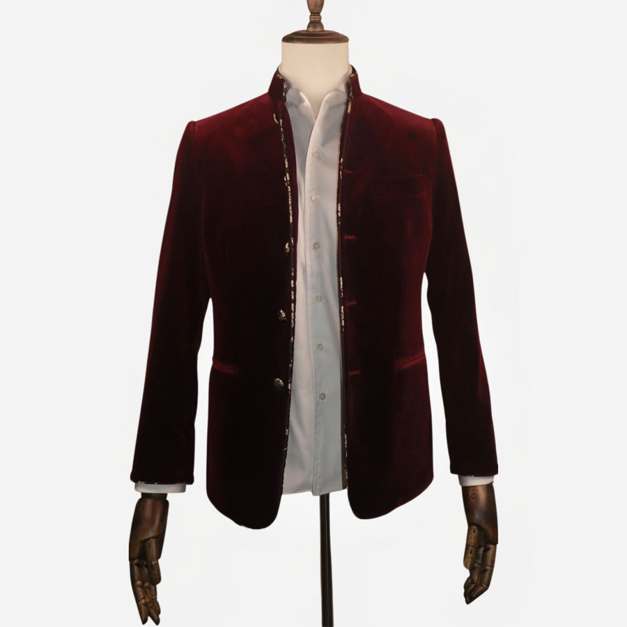 Marzoni Velvet Mandarin Jacket