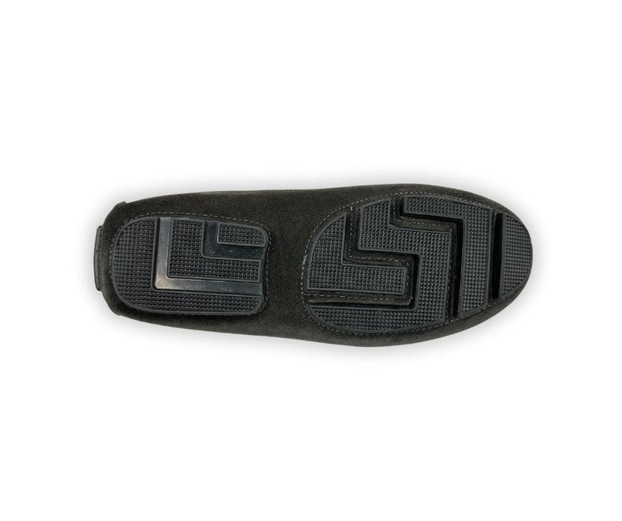 Charcoal Grey Suede Driving Shoes