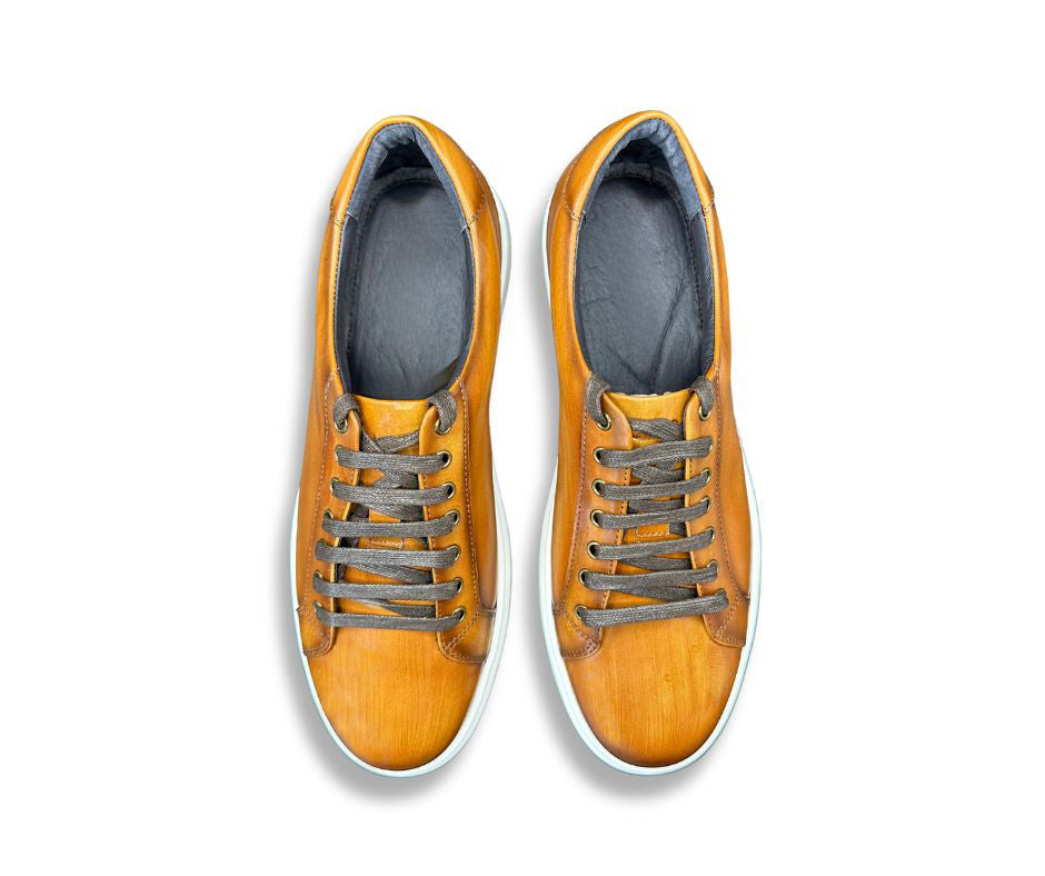 Burnt Orange Leather Sneaker