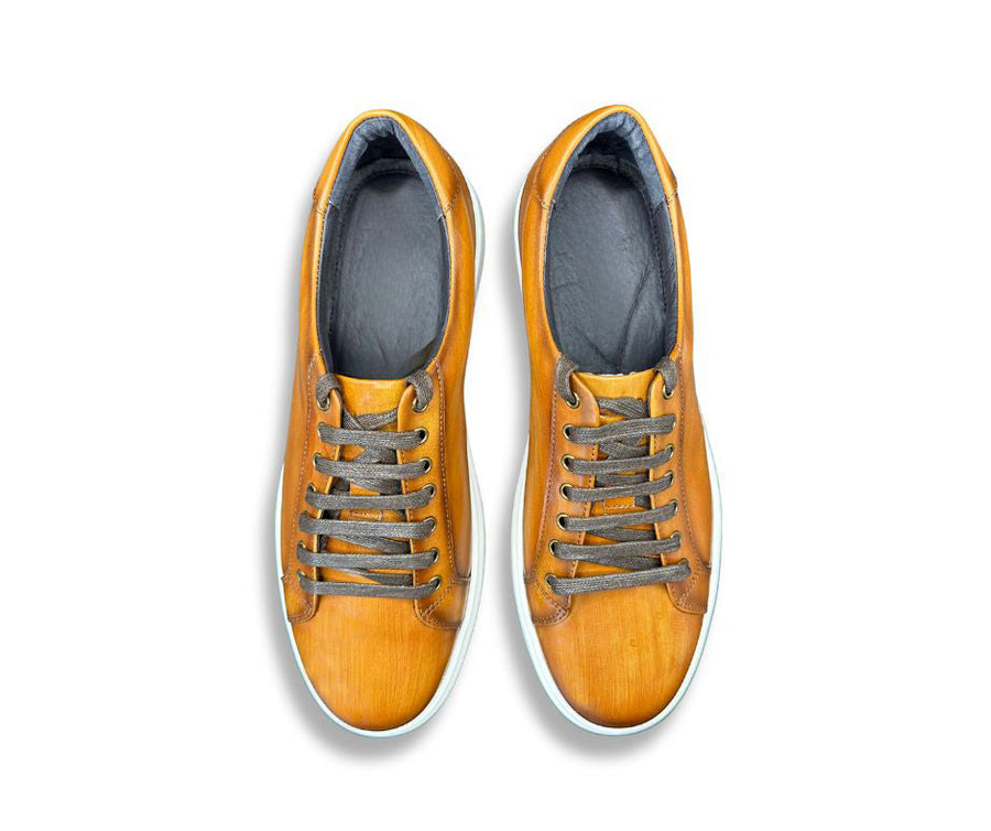 Burnt Orange Leather Sneaker