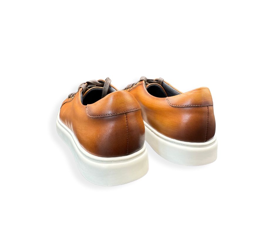 Burnt Orange Leather Sneaker