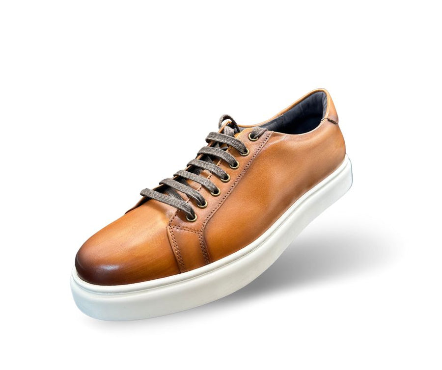 Burnt Orange Leather Sneaker