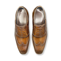Gradient Brown Slip On Brogue