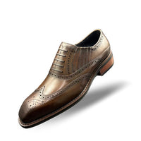 Gradient Brown Slip On Brogue