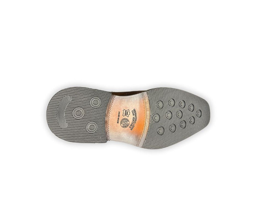 Gradient Brown Slip On Brogue