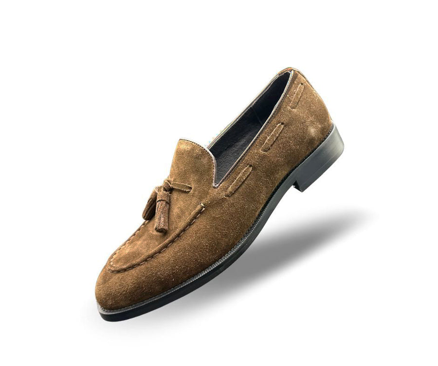 Brown Suede Loafer
