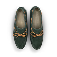 Racing Green Suede Driving Shoes