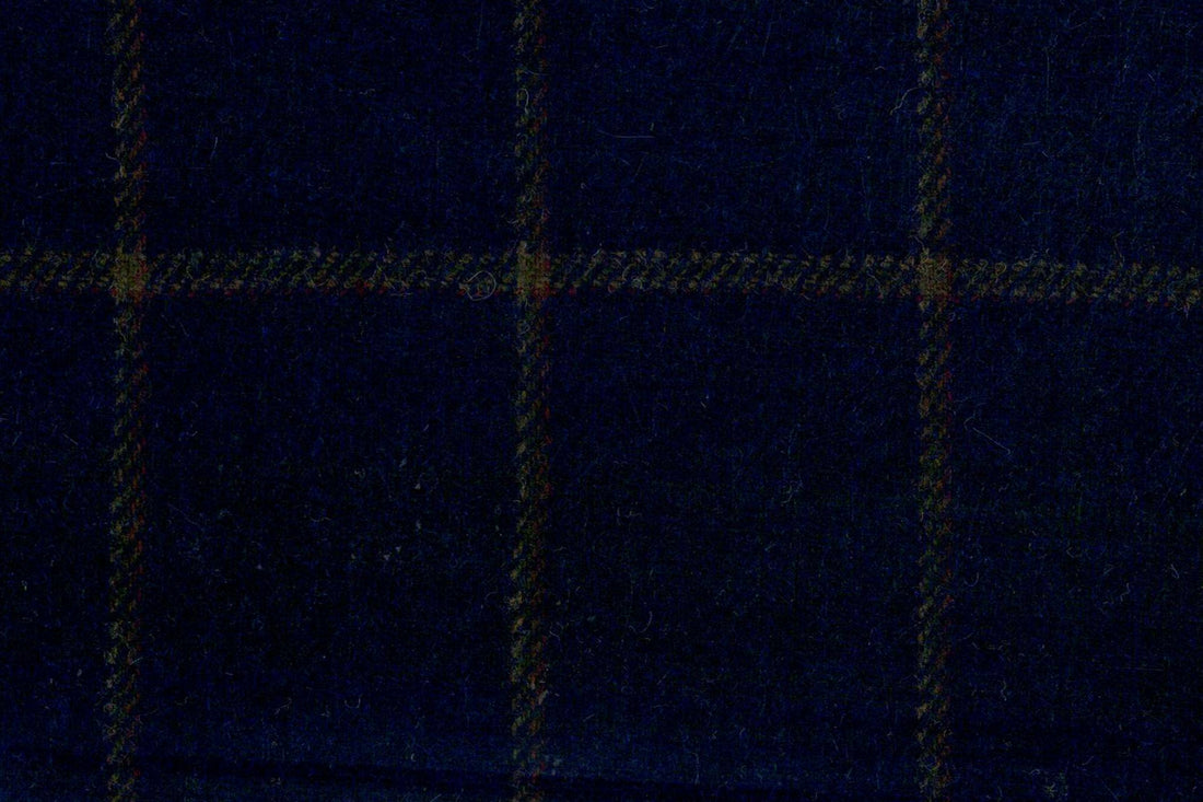 Giorgio Valentino- Navy W/Citrus windowpane