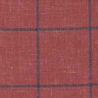 淺紅色配藍色窗格