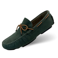 Racing Green Suede Driving Shoes