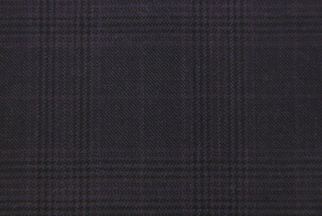 Holland & Sherry Swan Hill (Navy/Aubergine Check)