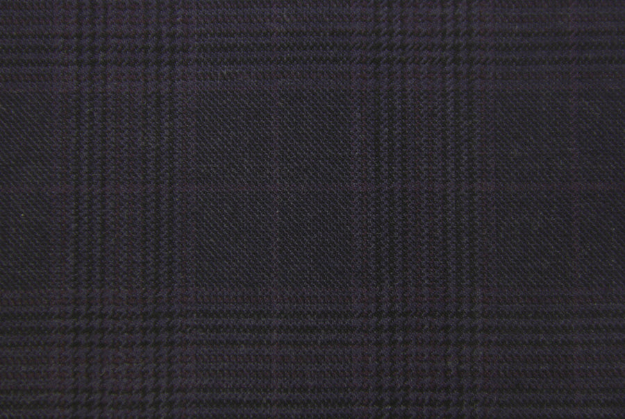 Holland & Sherry Swan Hill (Navy/Aubergine Check)