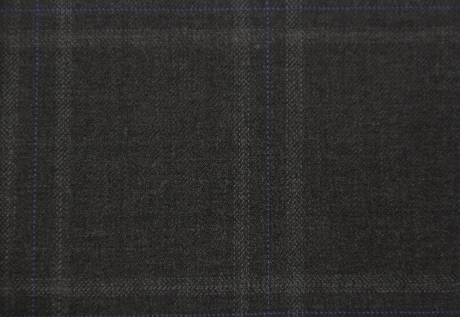 Holland & Sherry Swan Hill (Grey with Blue Check)