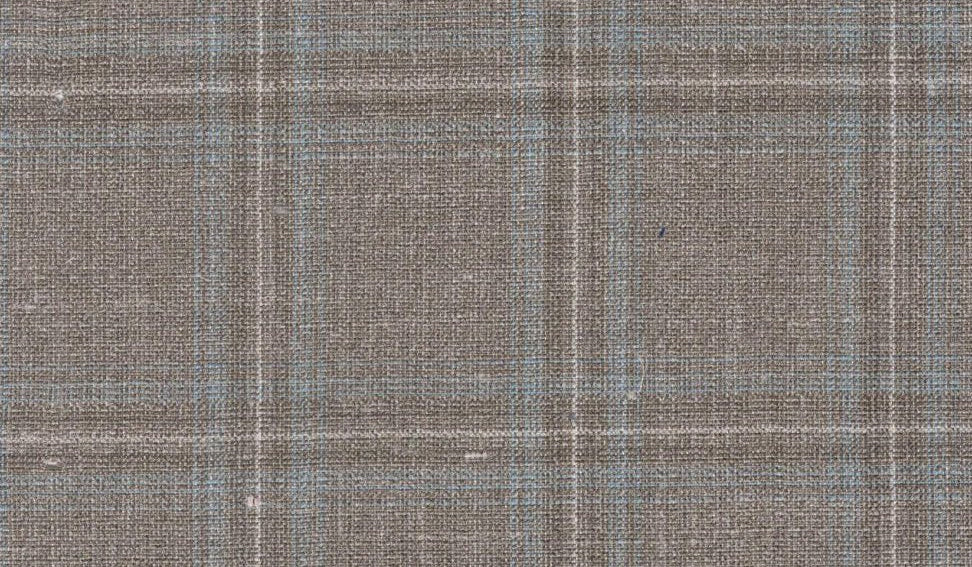 Sergio Benetti- Tan W/Blue Windowpane