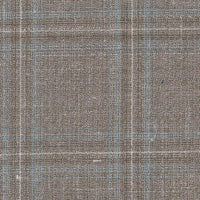 棕褐色配藍色玻璃窗格紋