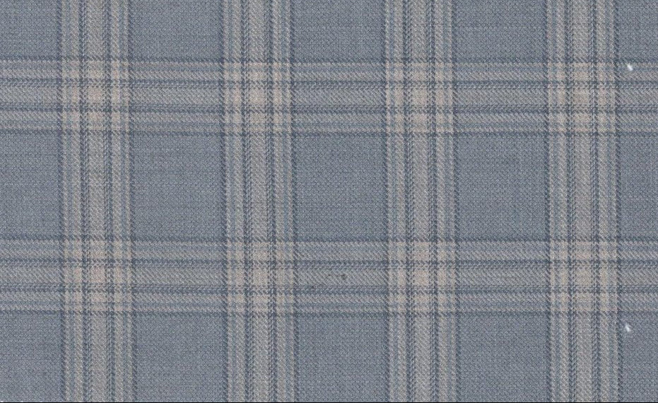 Loro Piana Super 150's- Bluish Grey Check