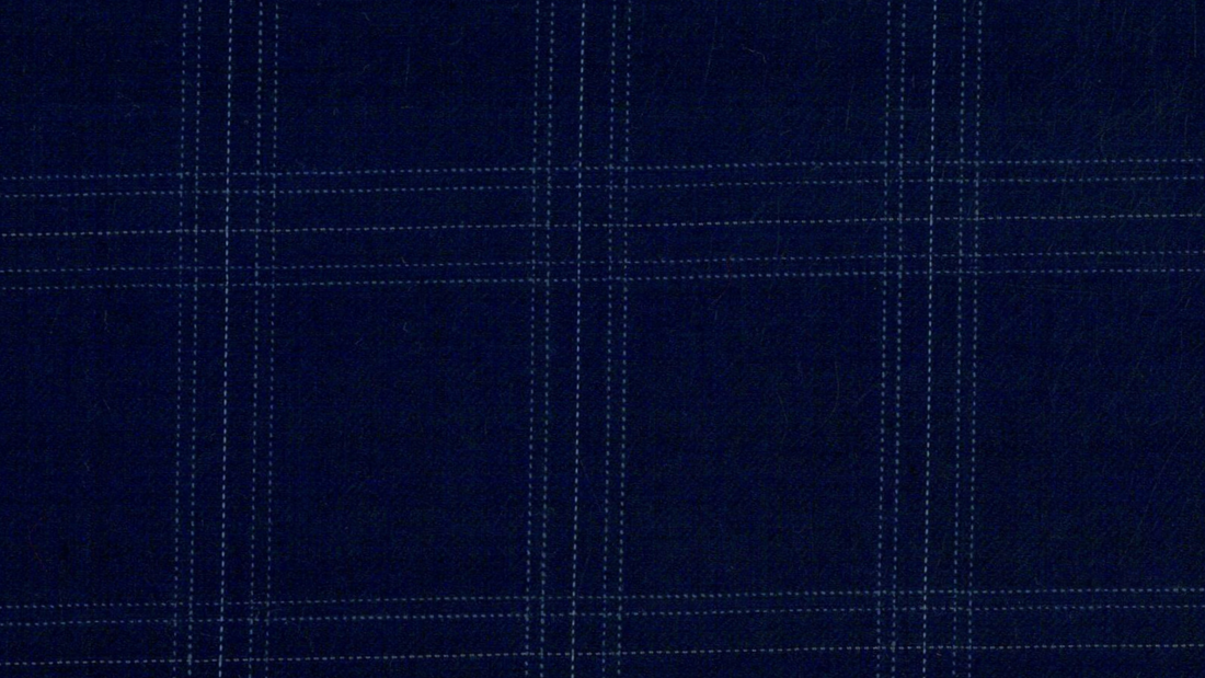 Caesar Romeo- Navy Windowpane