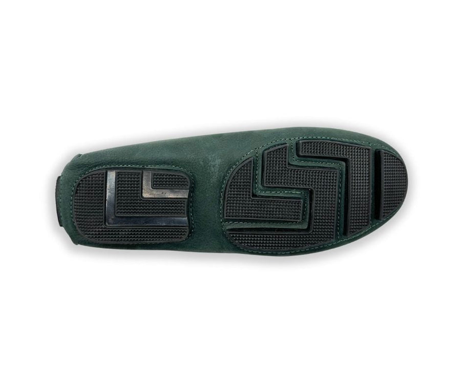 Racing Green Suede Driving Shoes