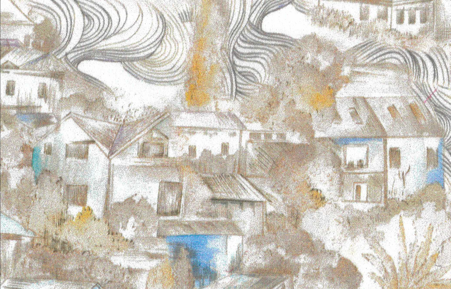 Graphic One Piece Collar Shirt