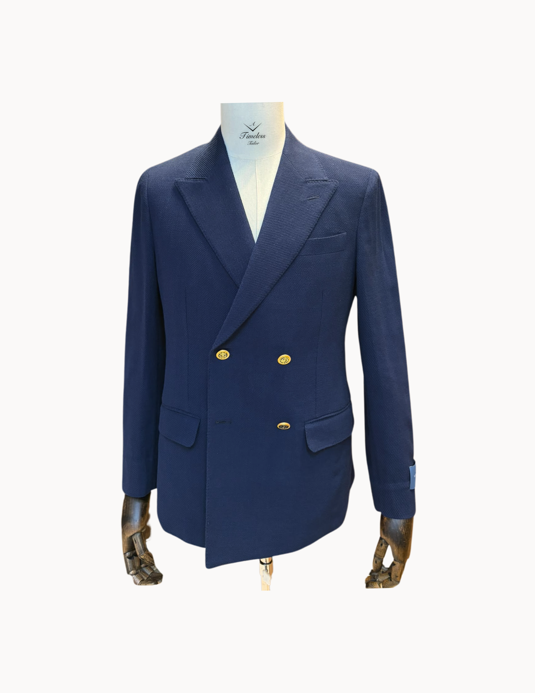 Guabello K-Easy Double Breasted Jacket with Pure Bronze Buttons