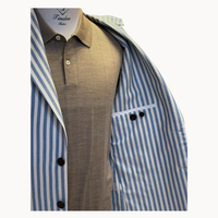 Sergio Benetti Linen Wool Jacket with Napoli Shoulder and Natural Horn Buttons