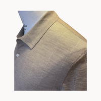 Pure 100S Mercerized Wool Polo Shirt (16.02 Microns) with Mother of Pearl Embroidery Buttons