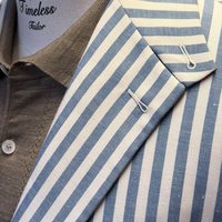 Sergio Benetti Linen Wool Jacket with Napoli Shoulder and Natural Horn Buttons