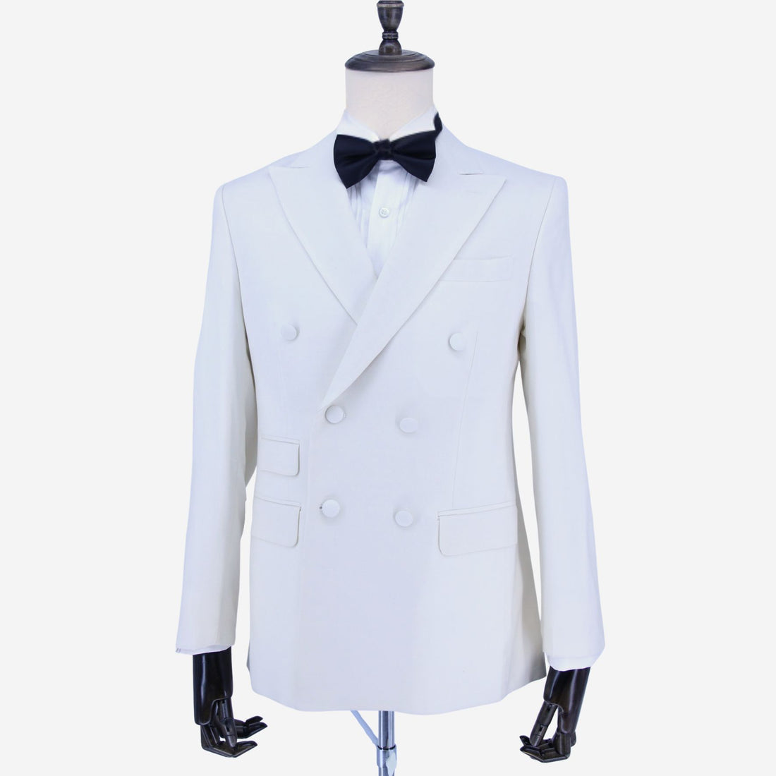 All Wool White Tuxedo Suit