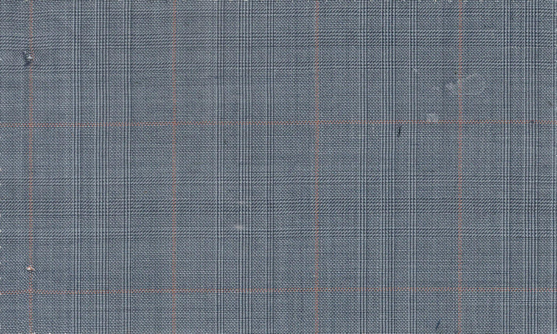 Caesar Romeo- Lt Blue W/Coral Check