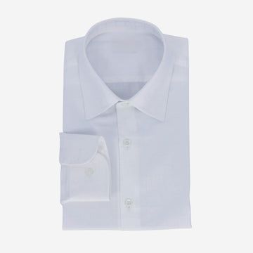 White On White Check Shirt