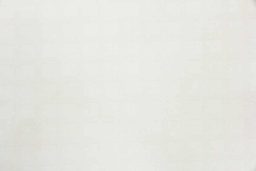 White On White Check Shirt