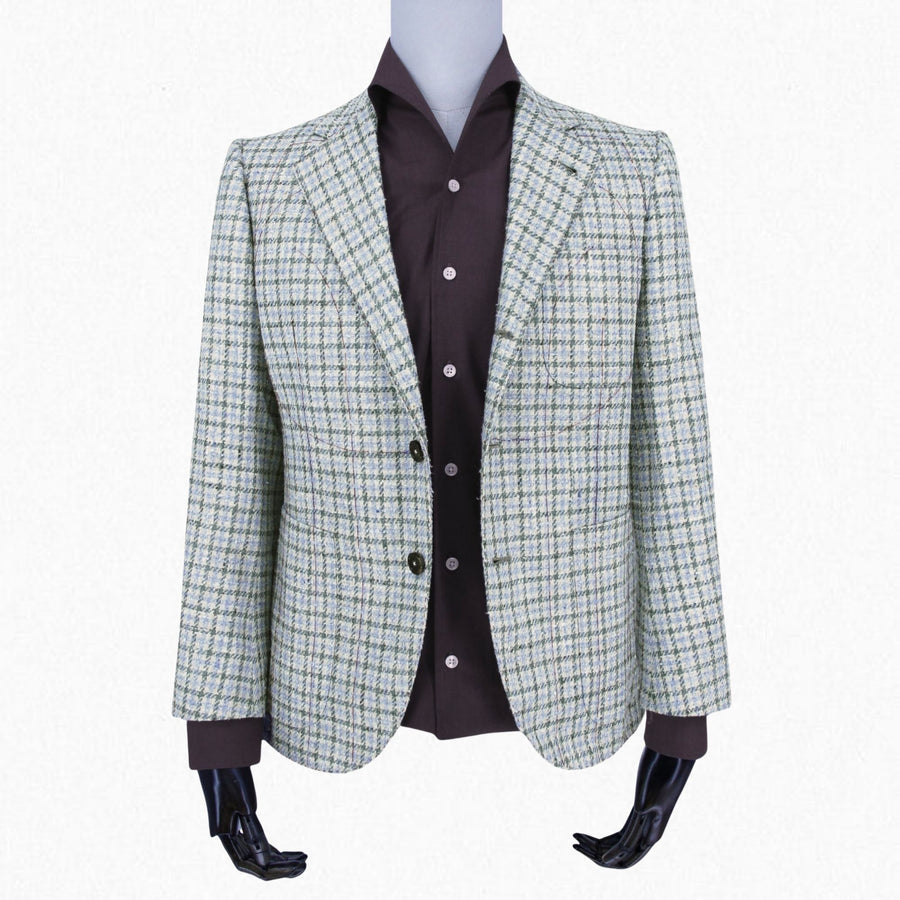 Cerruti Oxygen Silk Wool (Multi Colour Houndstooth)