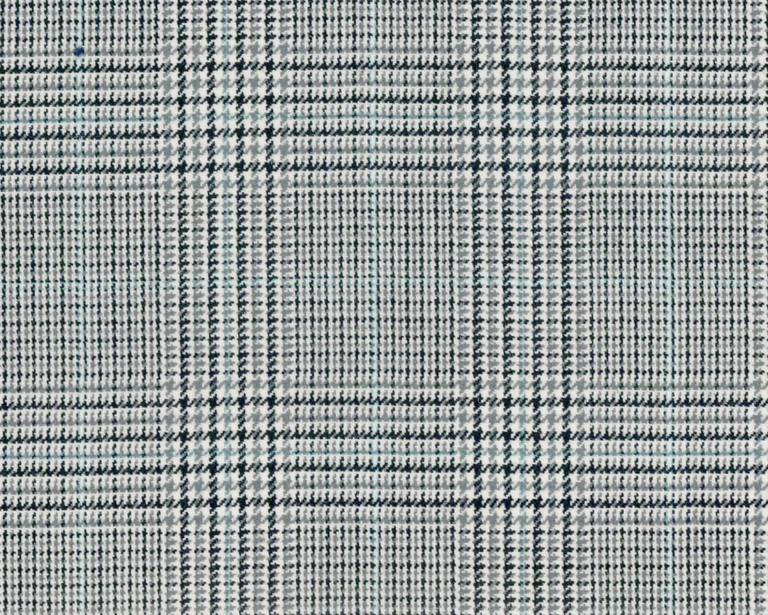 Mayfair- Grey W/Blue Check