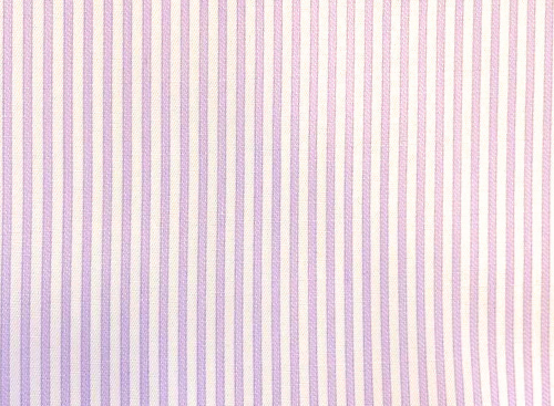 White W/Lavender Pink Chalk Stripe
