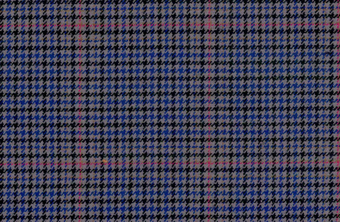 Mayfair- Grey Htooth W/Red Check