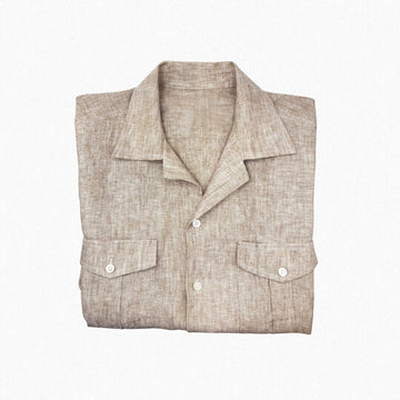 Earth Tone Safari Linen Shirt