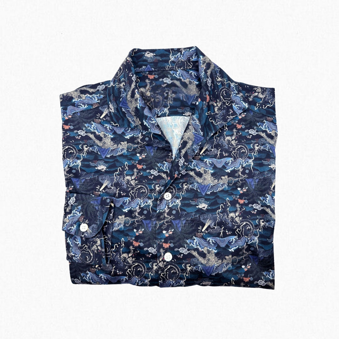 Graphic One Piece Collar Shirt