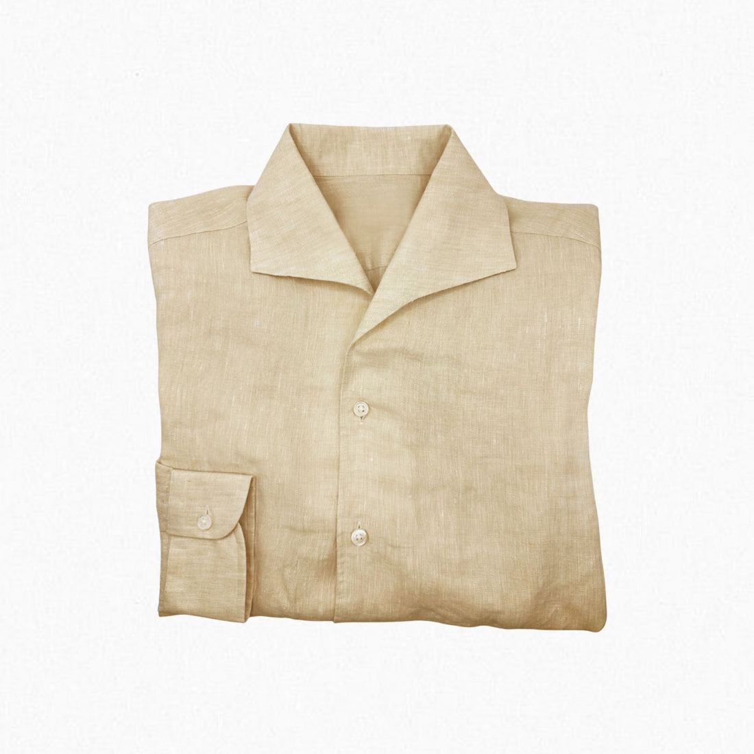 One Piece Collar Linen Shirt (Earth Tone)