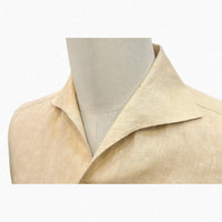One Piece Collar Linen Shirt (Earth Tone)