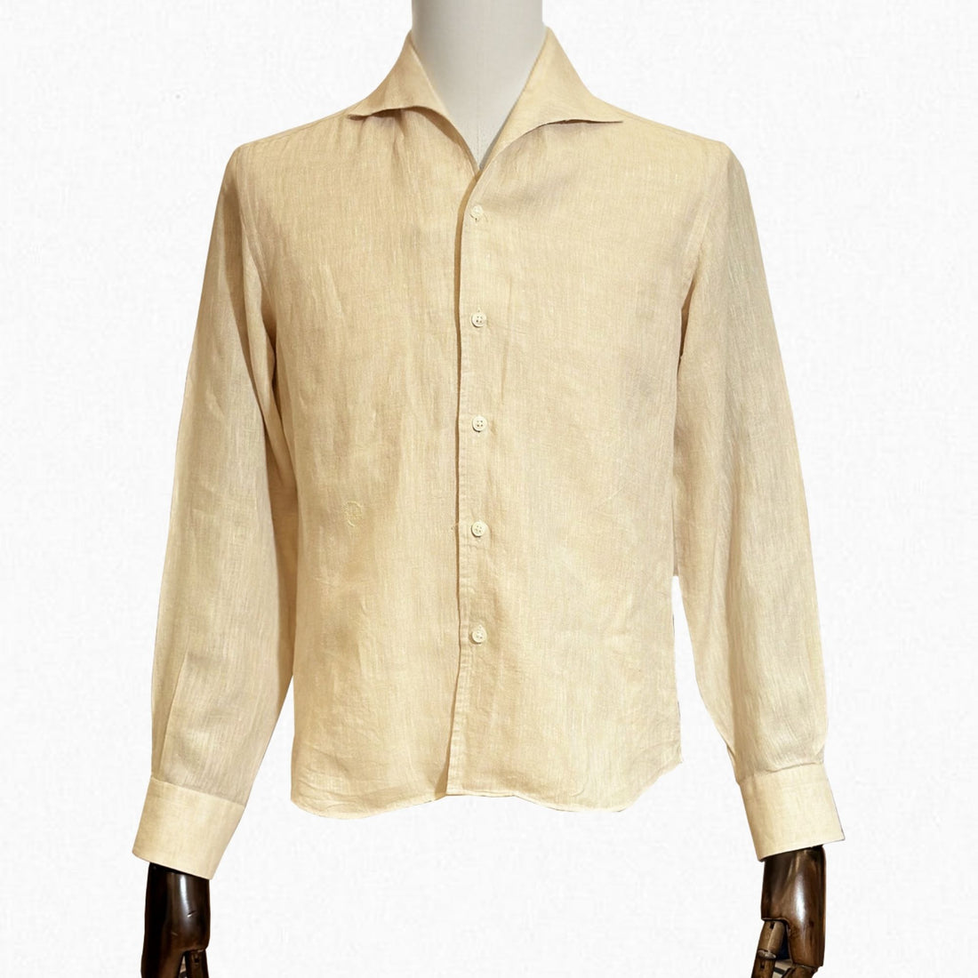 One Piece Collar Linen Shirt (Earth Tone)